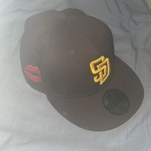 San Diego padres fitted hat size 7 3/8